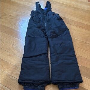 All in motion girls black bib snowpants size xsmall.